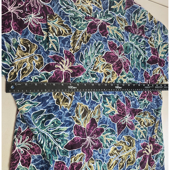 Hilo Hattie Shirt Men's L Colorful Floral The Hawaiian Original Button Down - Picture 9 of 16
